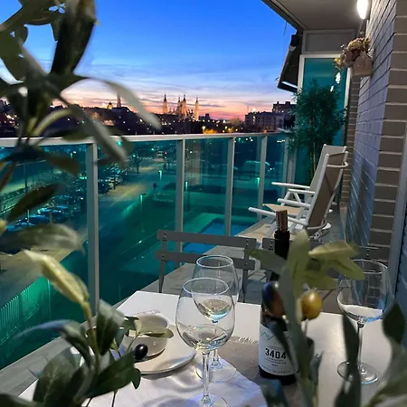 Apartmán El Balcon Del Ebro By Alogest- Vistas, Piscina Y 2 Parking Zaragoza